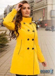 Модне пальто в жовтих тонах 2019-2020