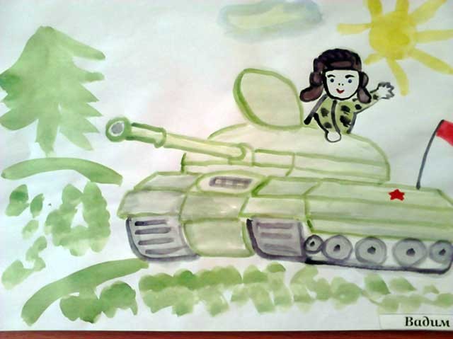 малюнок танкіста