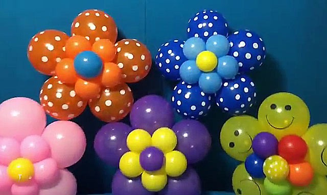 Квіти з кульок. Інструкція (початківцям схеми) з фото і відео