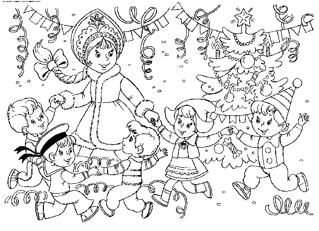 Розмальовки на Новий рік 2020 для роздруківки дітям