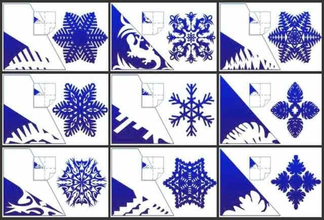 Сніжинки з паперу: шаблони для вирізання + схеми. Завантажуй та роздруковувати!