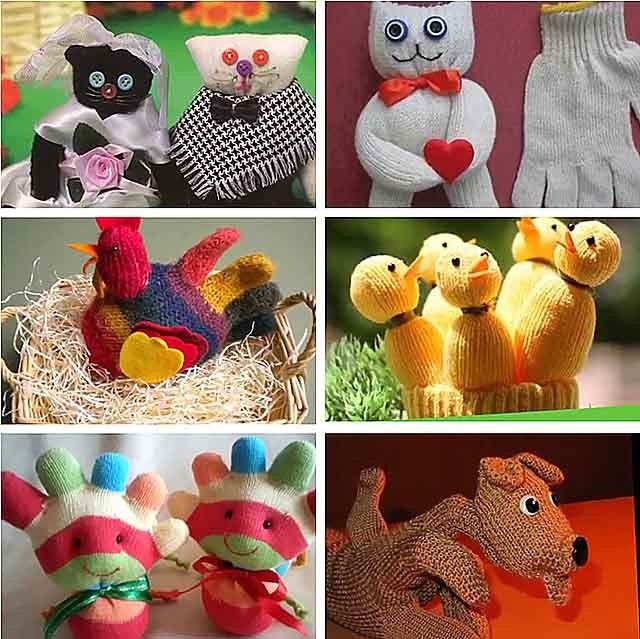 Вироби з шкарпеток ✂ (зайчик, собачка, лялька, гусениця, сніговик) - 9 ідей