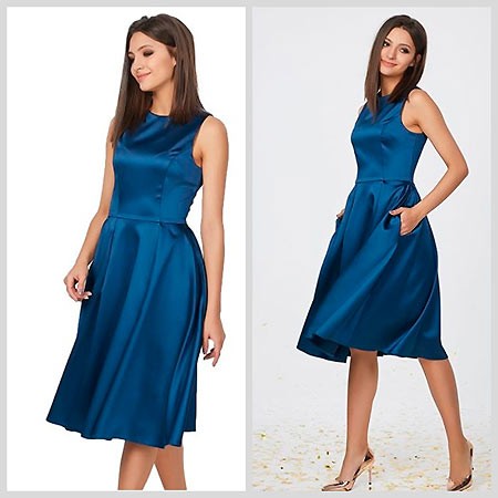 синя сукня