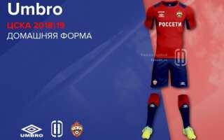 Форма ЦСКА на сезон 2018-2019 | нова, фото