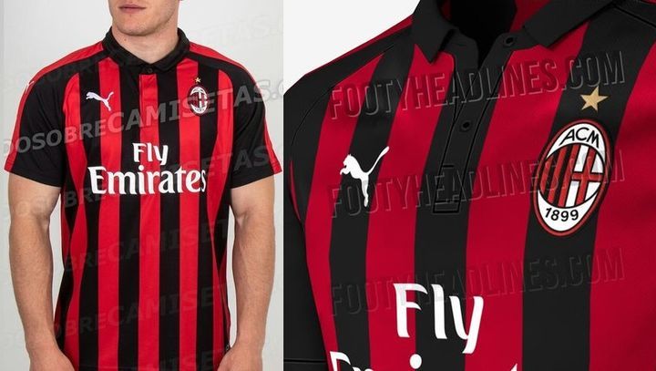 Домашній комплект форми ФК Мілан 2018-2019 роки