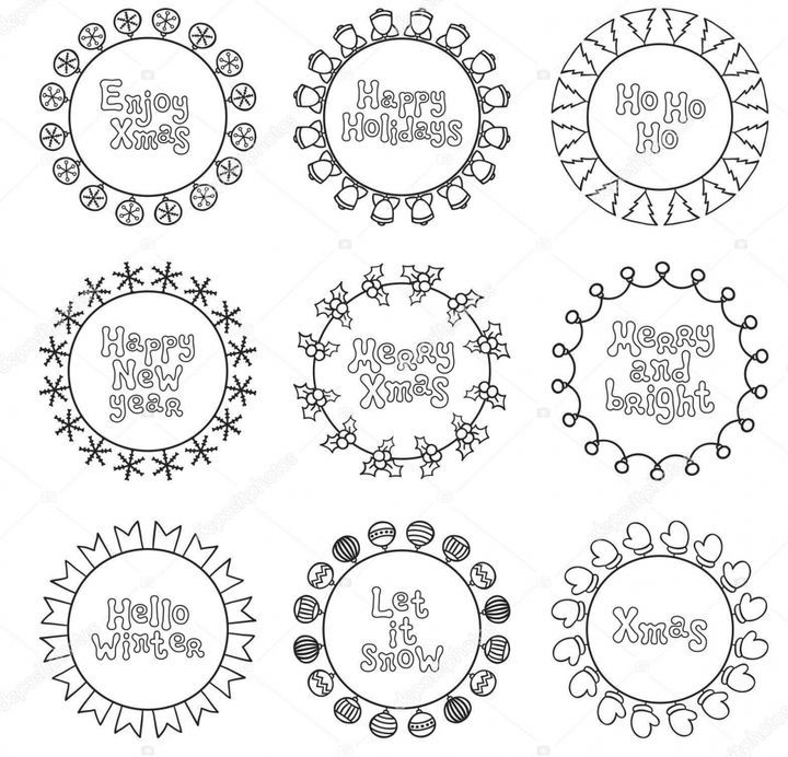 Шаблони для новорічного плаката