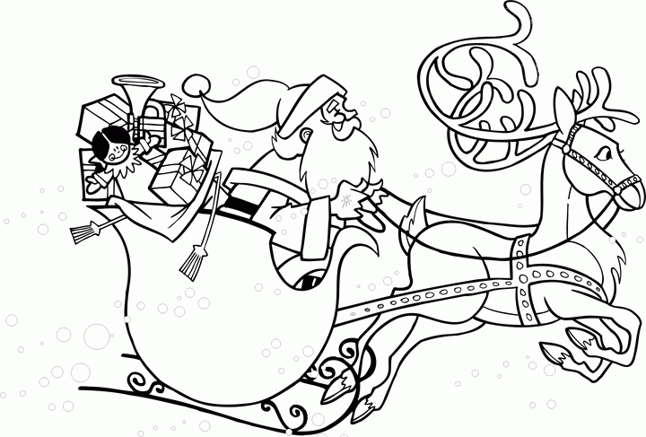 Новорічний плакат з дідом Морозом