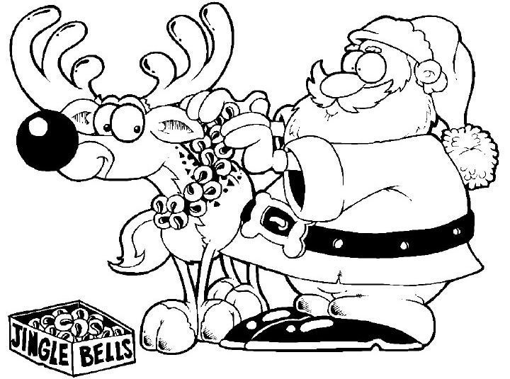 Олень і Санта