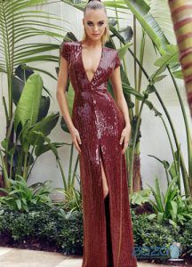 Модне бордову сукню на Новий Рік 2020