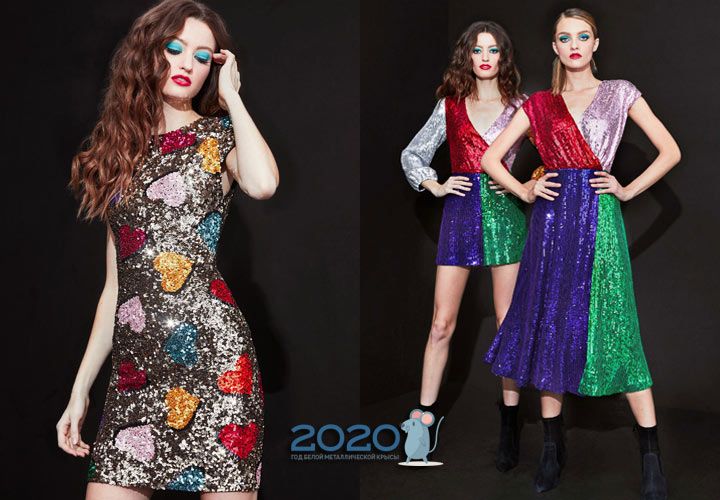 Модні блискучі сукні на Новий 2020 рік